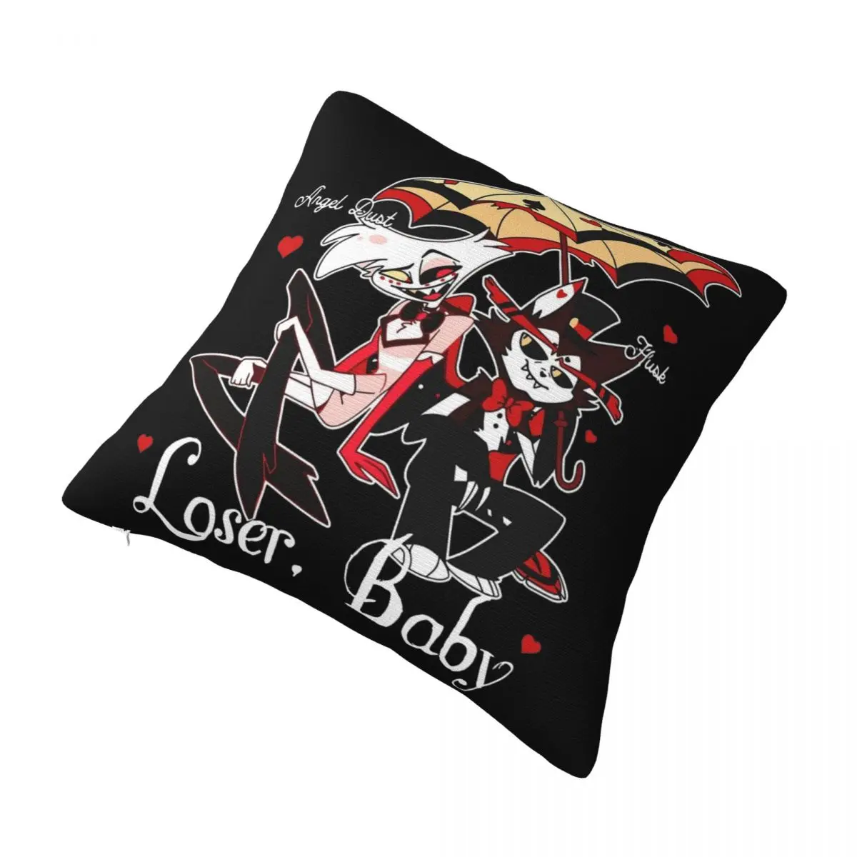 Decorative Pillow Covers Hazbin Hotels Angel Dust X Husk Loser Accessories Bed Throw Pillow Case Cover Square Multi-Size