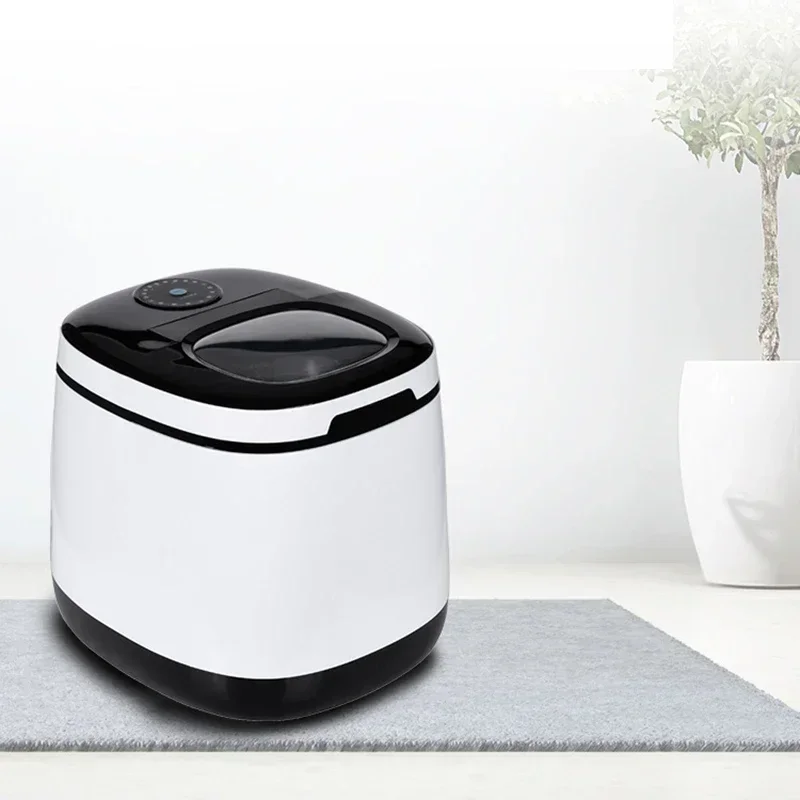 220 فولت ترقية الكهربائية مستديرة صانع الثلج المنزلي آلة مكعبات الثلج آلة صنع الثلج على نطاق صغير التجميد السريع