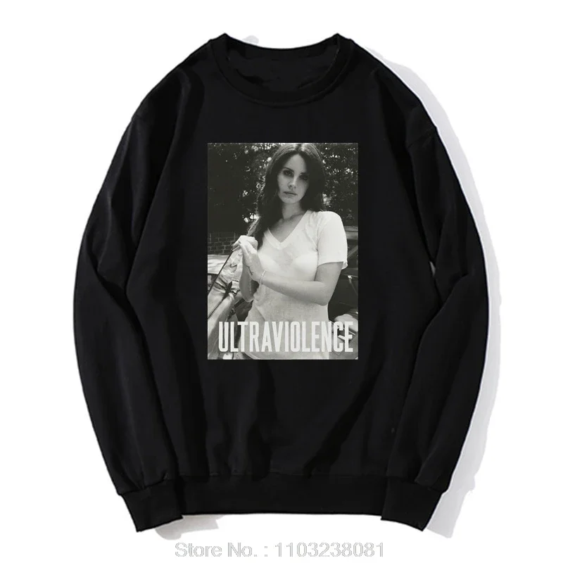 

Lana Del Rey Ultraviolence Hoodie Snow Oversized Sweatshirt Japanese Funny Gothic Streetwear Men Harajuku Aesthetic Cotton Tops