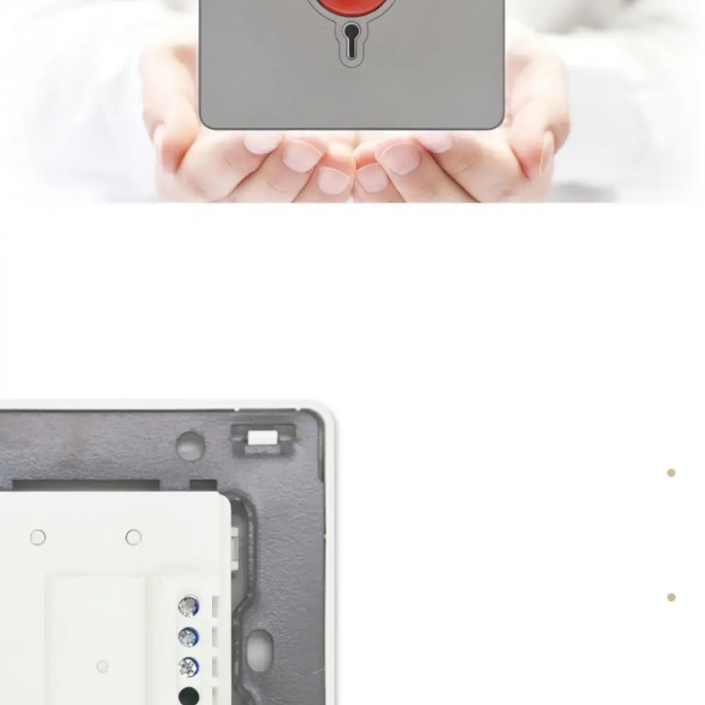 Safety Panic Alarm Button 86 Type Switch For DG ALIFU Home Hospital Bathroom Emergency Assistance Calling Rescue Device