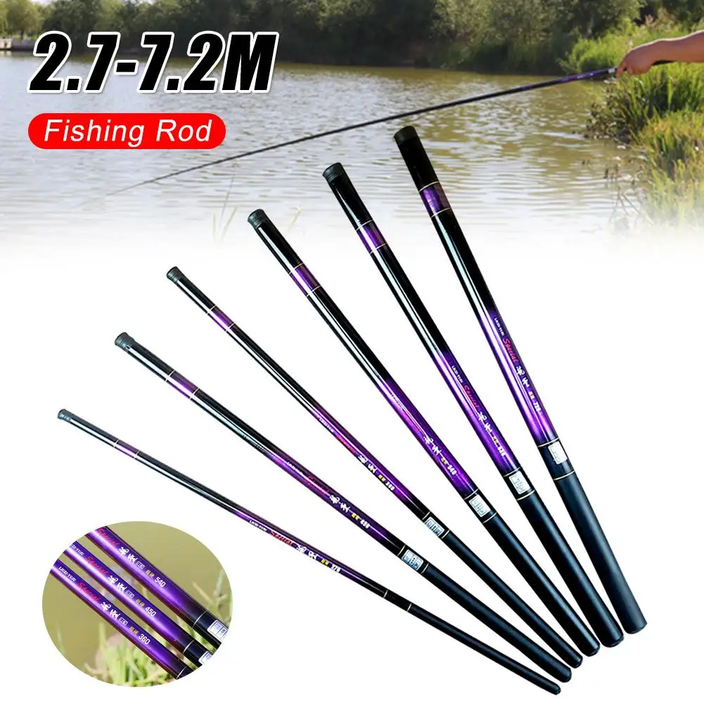 

Fishing Rod Fiberglass Fishing Handle Pole For Outdoor Bass Fishing For Streams Rivers 2.4m/3.4m/3.9m/4.9m/5.3m/5.7m