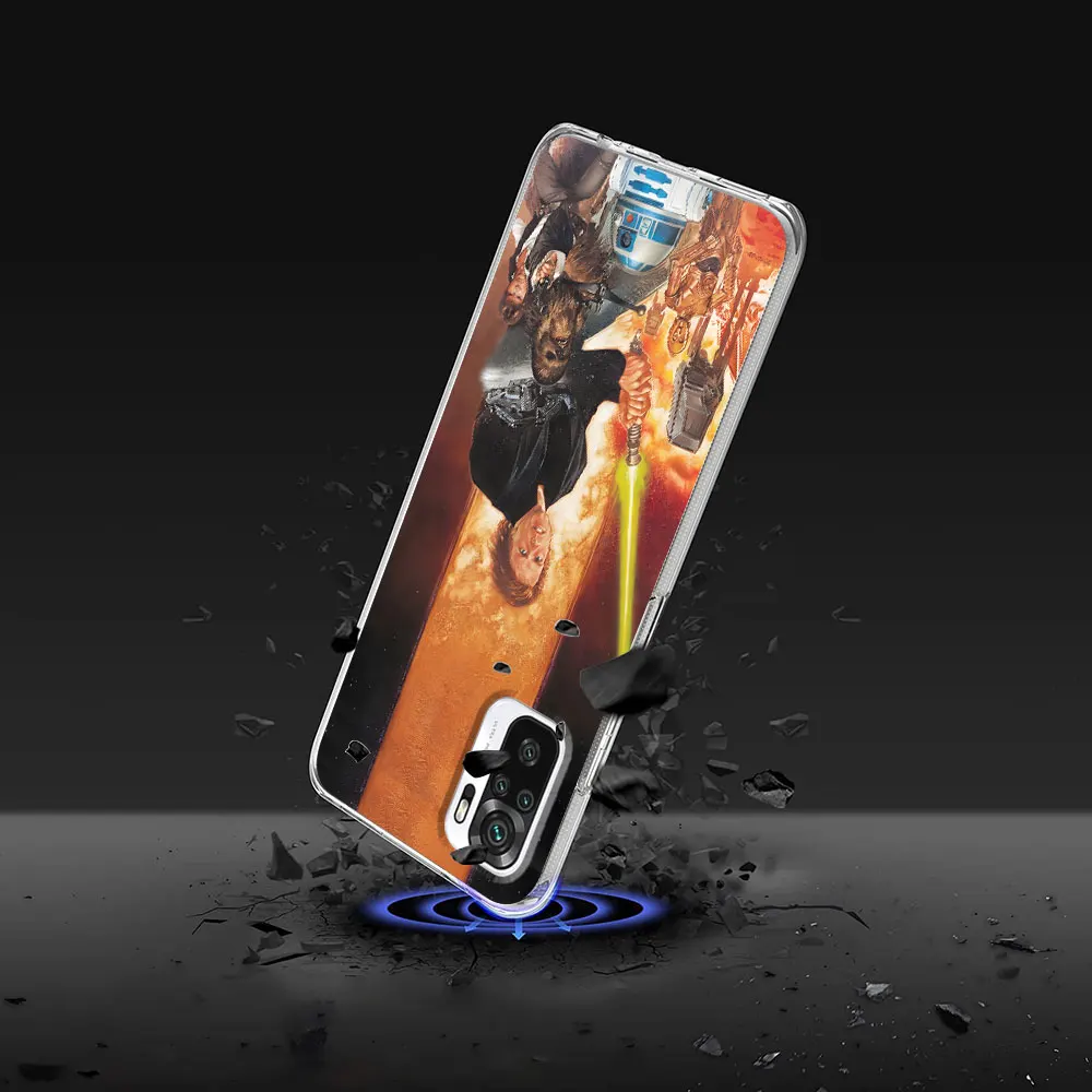 Anakin Darth Vader Luke Skywalker Case for Xiaomi Redmi Note 9 10 8 10S 11 11S 12 12S 9S 11T 13 Pro Plus TPU Soft Phone Cover