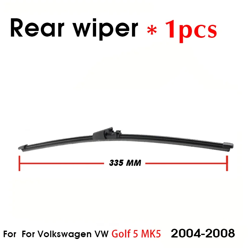 Car Wiper Blade Rear Back Window Windscreen Windshield Wiper Auto Accessories For Volkswagen VW Golf 5 Hatchback 2004-2008 335mm