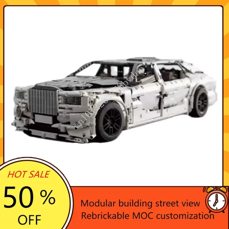 

4019PCS MOC City Transportation Royce Phantom VIII EWB Model Custom Puzzles DIY Creative Education Assembly Birthday Toys Gifts