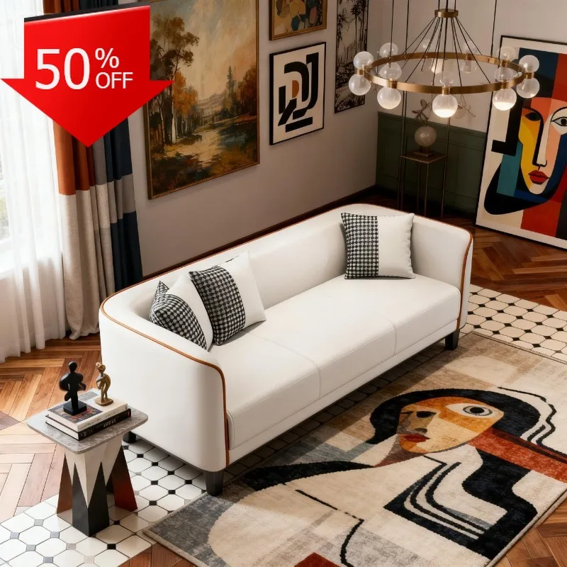 Fabric Sofa Living Room Small Apartment Two Seater Convertible Sofa Bed Compact Space Saving Couch Furniture Minimalist Divani
