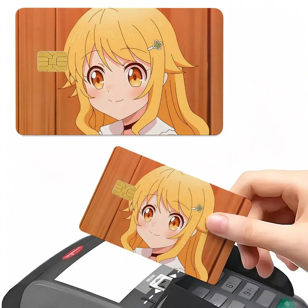 Emily Brown Anime Characters Credit Card Sticker Waterproof PVC Skin Cover For Debit Bank Card, Removable Card Decal Wrap