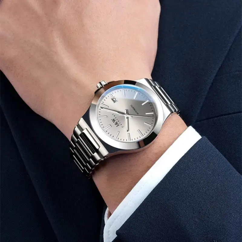 I&W CARNIVAL Luxury Japan Import NH35A Automatic Mechanical Men's Watch Sapphire Waterproof Date 55791G Luminous Hands Clock