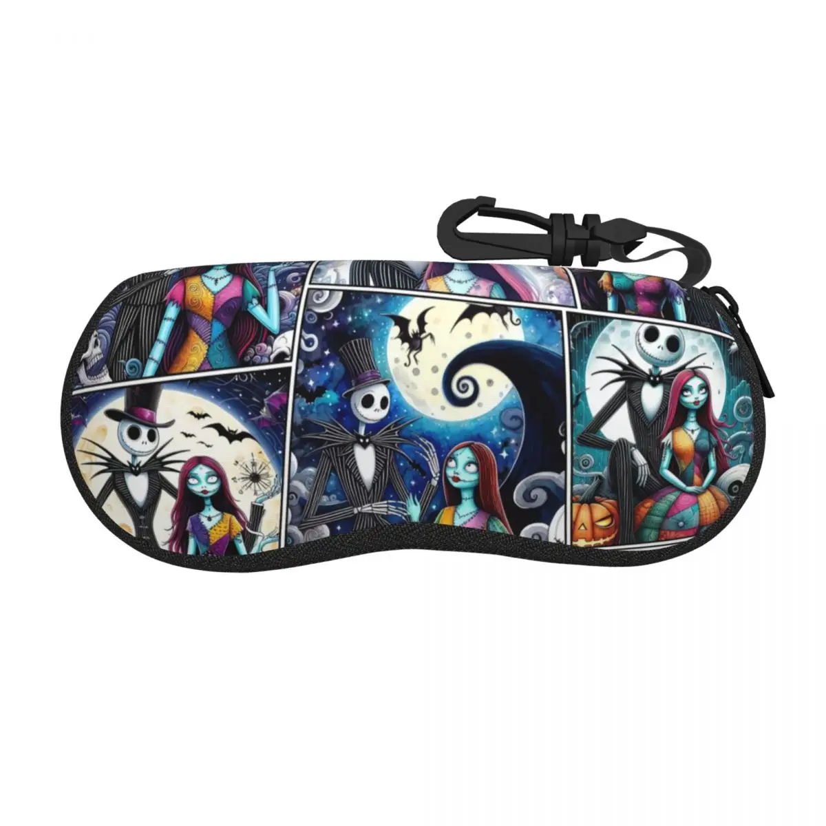 

Custom Nightmare Before Christmas Jack Sally Glasses Case Cool Shell Eyeglasses Case Sunglasses Box