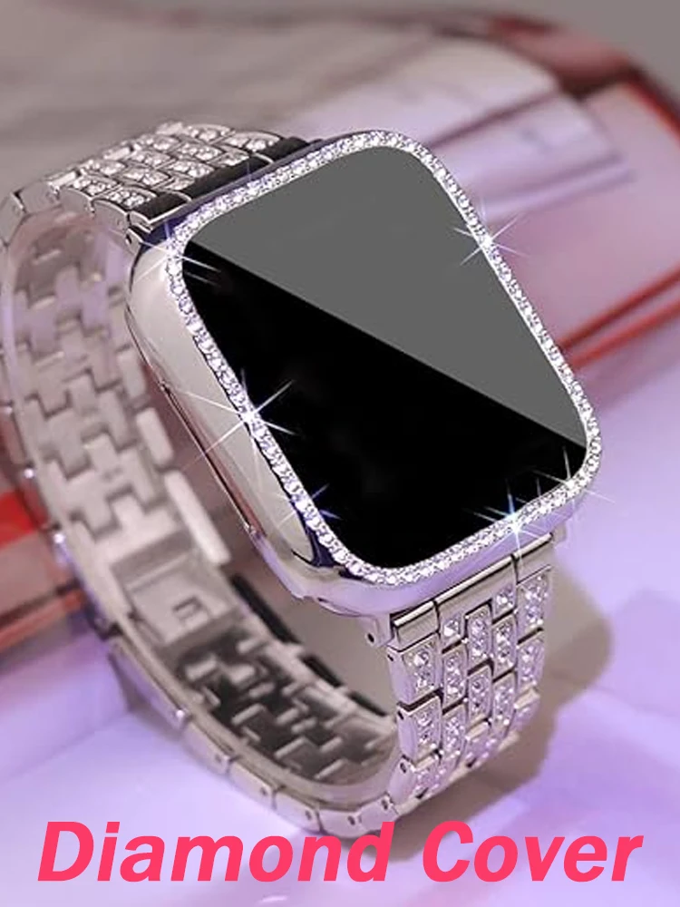 Case for Apple Watch 10 11 42mm 46mm Accessories Hollow Protective Diamond PC Bumper Shell Cover iwatch Series 11 10 protector