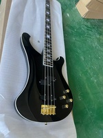 High gloss black 4-string electric bass,Rosewood fingerboard,Gold hardware,Active electronics,Real photos, free shipping