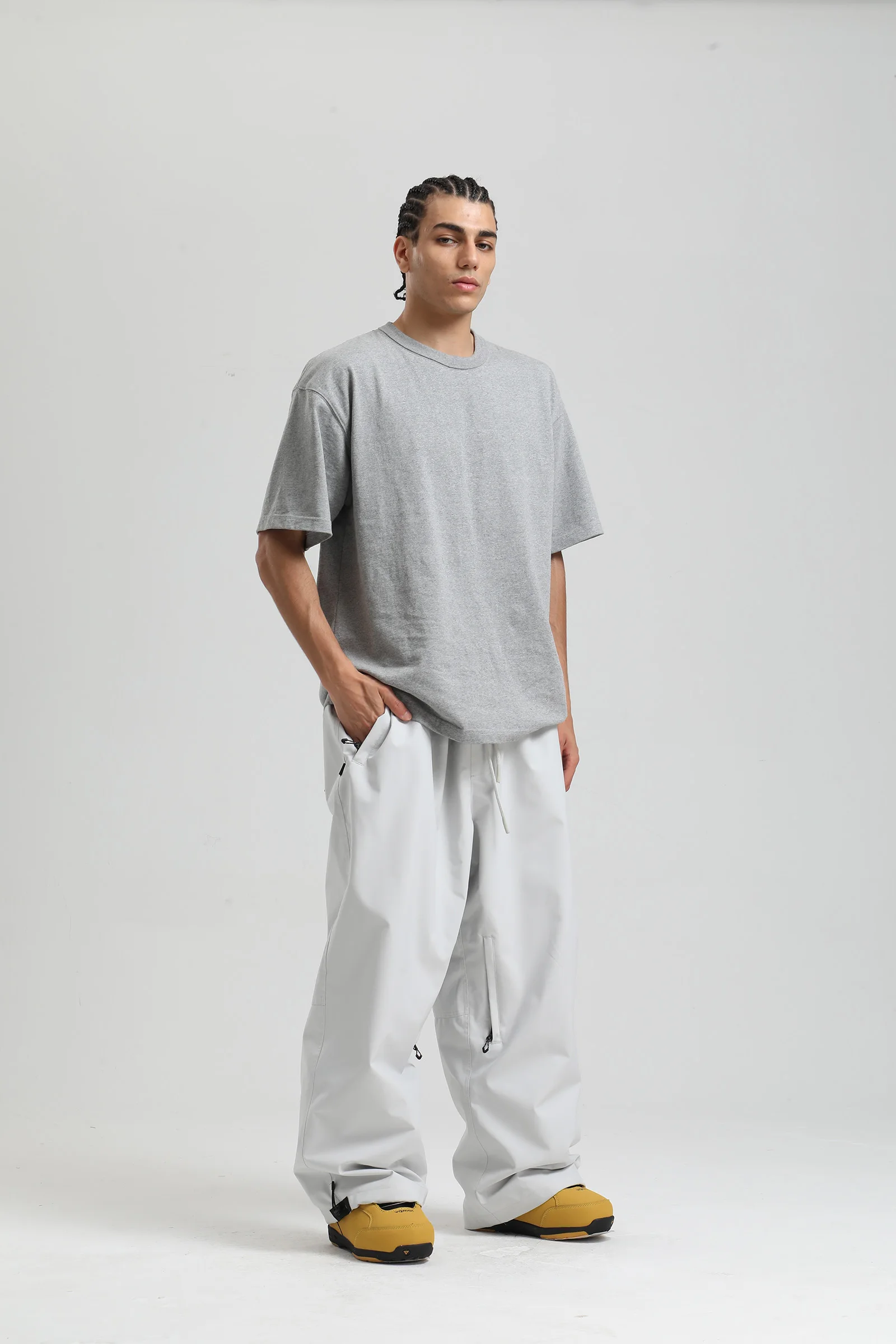 Gsou Snow 2025, Unisex-Cargohose mit lockerer Passform – wasserdichte, winddichte Snowboardhose für Damen und Herren, Winter-Schneeausrüstung – Detail 15