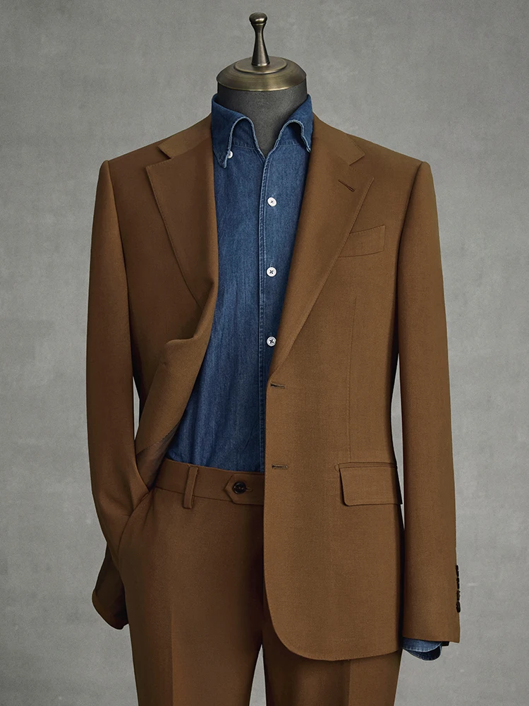 

Men's Brown Wedding Suit - Groom Tuxedo Set for Marriage, Business & Formal Events - Premium Dress Pants & Blazer