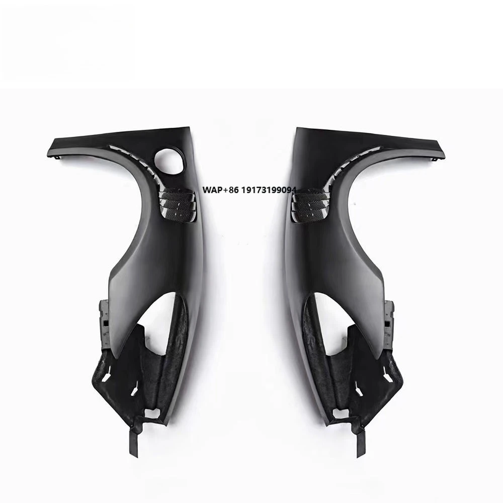 

ZS GT4 Style Front Fender for 718 Boxster Carbon Fiber Louvered Front Fender for 718 Cayman Vented Fender 2016-