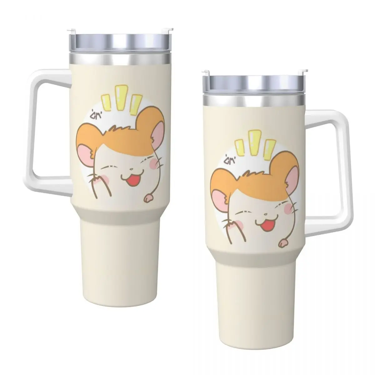

H-Hamtaro Tumbler Hot Drinks Water Bottle Heat Preservation Stainless Steel Coffee Mug Custom Driving Mugs Cup