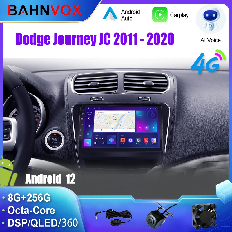 10.1'' Android 12.0 Car Radio for Dodge Journey JC 2011 2020 GPS Navigation Multimedia Player Carplay Stereo Head Unit