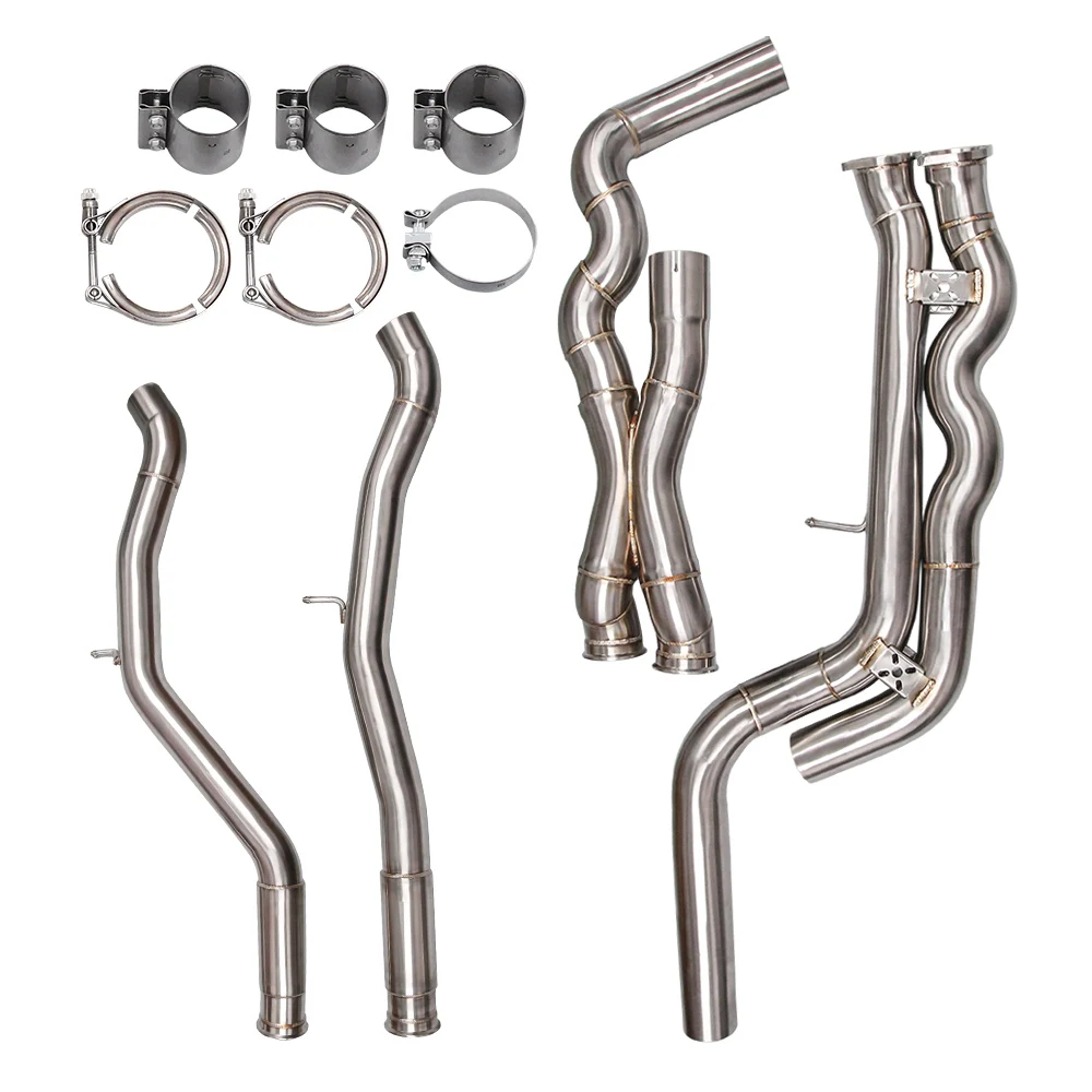 Applicable to For S55 F82 F83 M4 F80 M3 Midpipe Exhaust System Resonated S55 Equal Length MidPipe Exhaust (2014-2020)