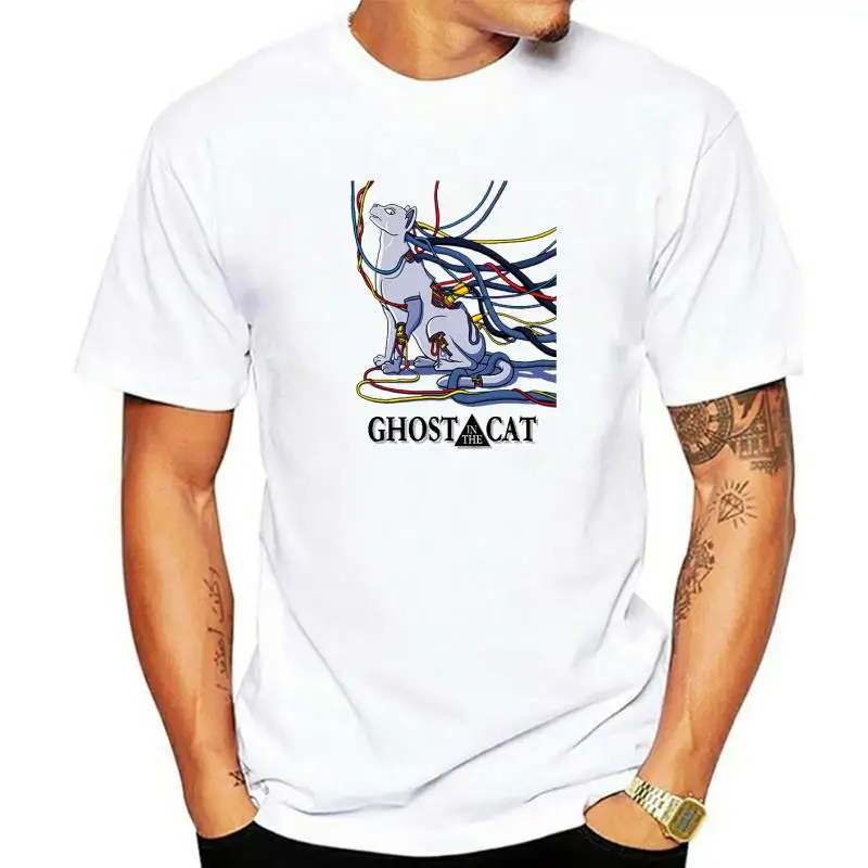 Ghost in the  Welcome to Section 9 Men's Cotton T-Shirt Youth Fashion Slim Fit Nine Sleeve Henry Collar Shirt