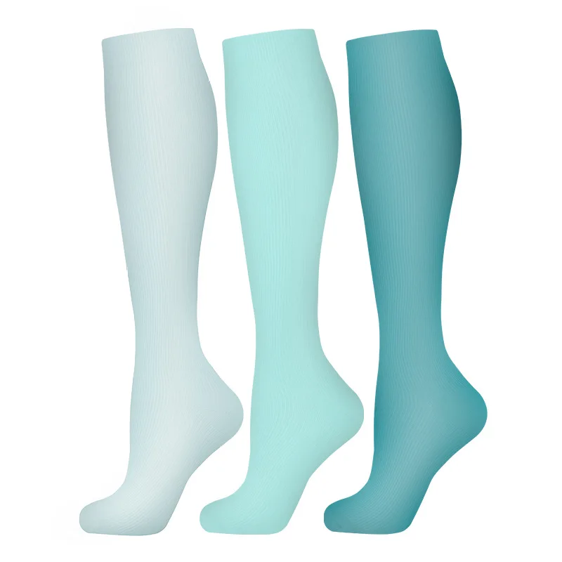 3/6 Paar Kompressionssocken Outdoor-Sport Reiten Kompresse Stretchstrümpfe Krankenschwester Wadendruck Beinsocken Geschwollene Krampfadern – Detail 8