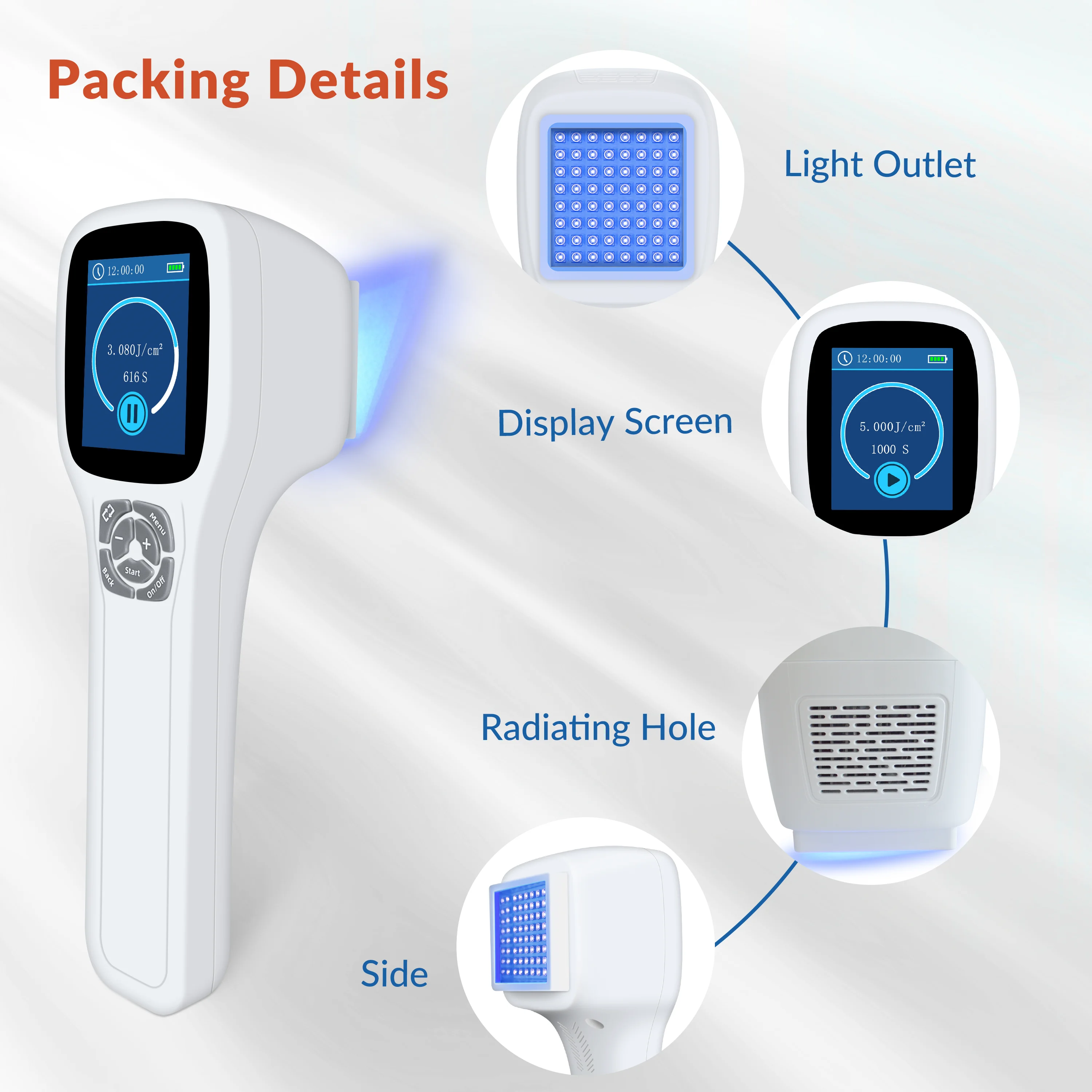 Dawfek Portable UV Light 308nm Vitiligo Skin Rejuvenation UV Light to Treat Psoriasis Led Light Benefits for Skin Dermatitis