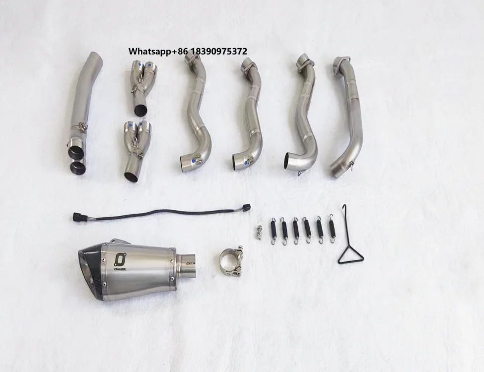 High Performance Titanium Steel Motorcycle Exhaust System Muffler Pipe for  GSX-S 1000F 1000GT,GSX-S1000GX Adventure