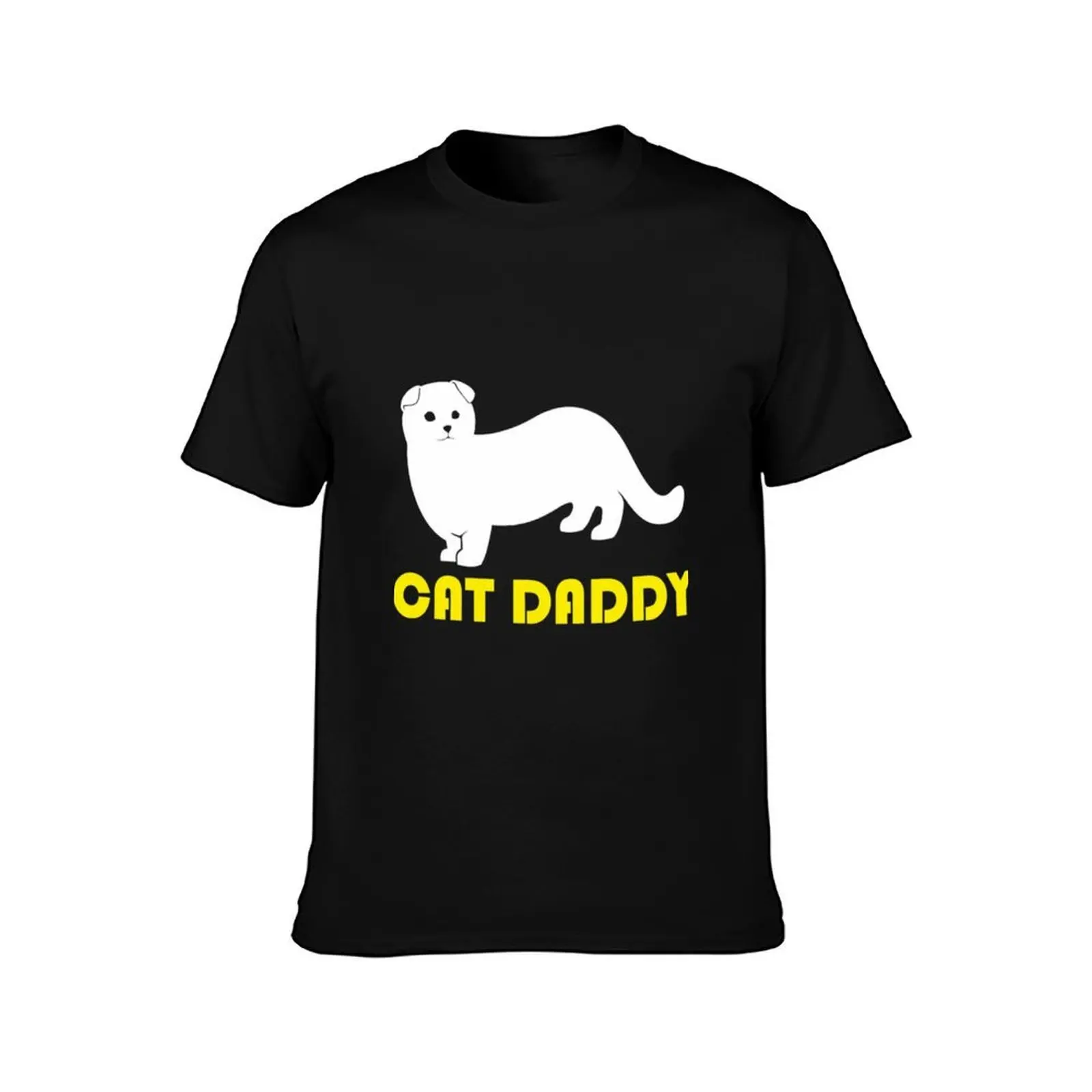 Cat Daddy Scottish Fold T-Shirt Big Size Daily Wear T-Shirt