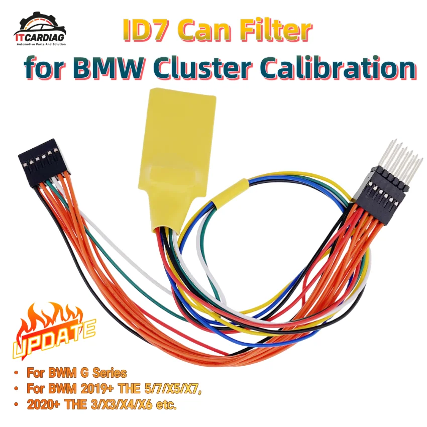 

Upgrade ID7 Can Filter for BMW Full LCD Instrument Can Filters Cluster Calibration For G Series 2019-2023 Solve Dash Dark Screen