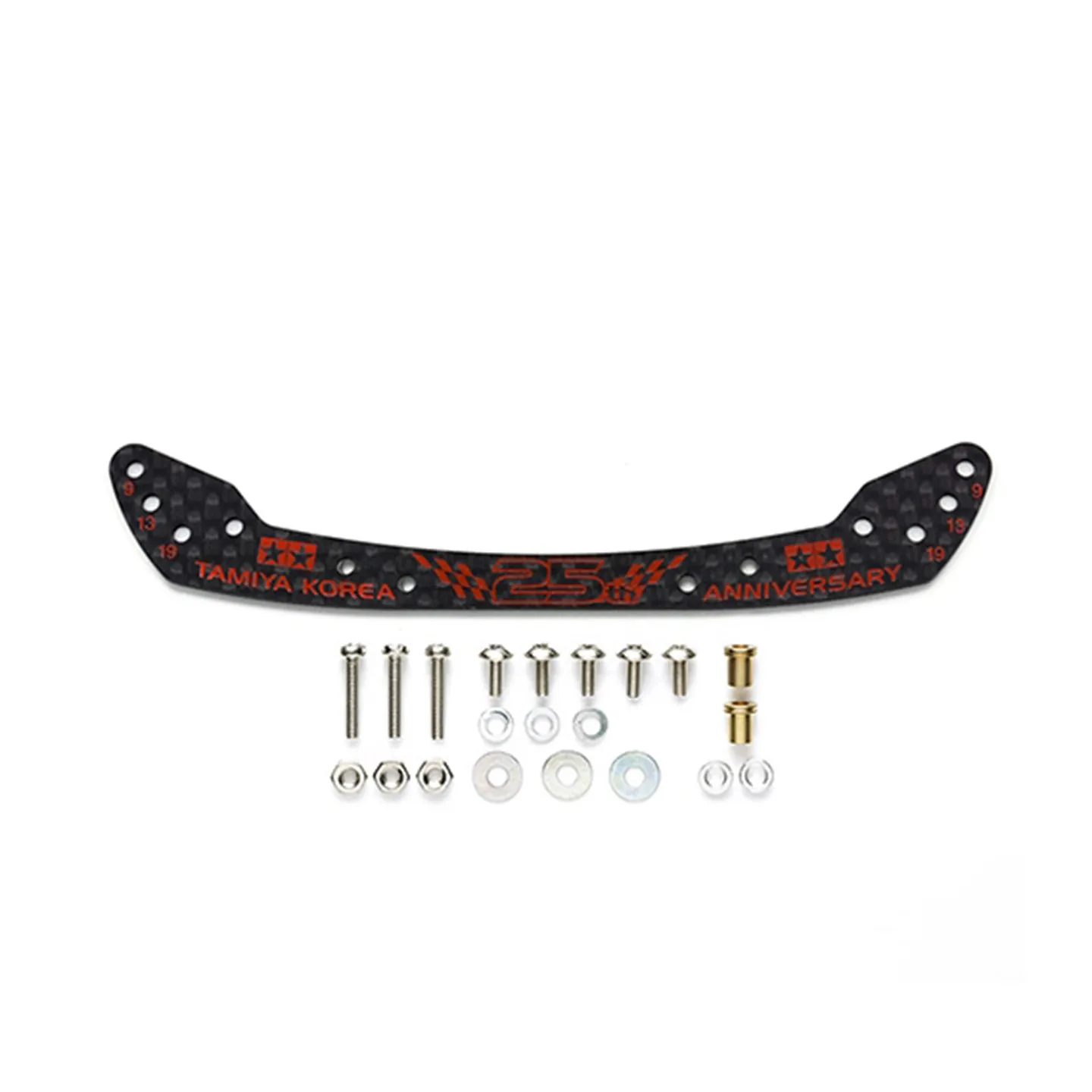 

Рукоятка для мачете из углеродного волокна Tamiya, красная, для модификации полноприводных автомобилей, аксессуары, 25-летие Южной Кореи, 92427