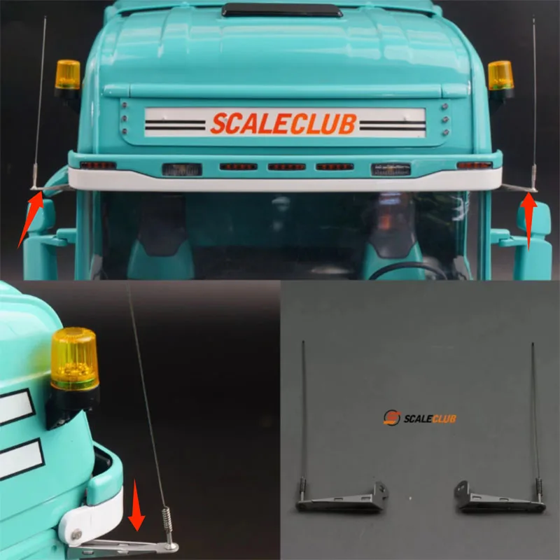 

Scaleclub Model for Tamiya 1/14 Trailer Truck Mud Head Ouka Style Metal Antenna truck accessories