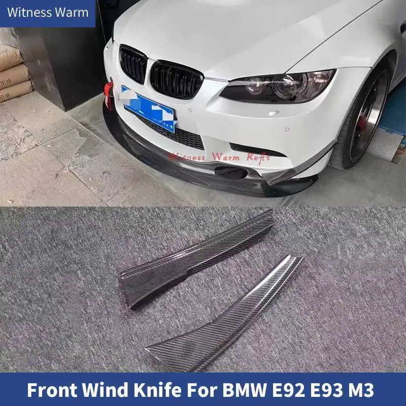 

Car Front Bumper Splitters Spoiler for Bmw 3 Series E92 E93 M3 2005-2012 Carbon Fiber/frp Front Air Knife Wind Knife GT4 Style