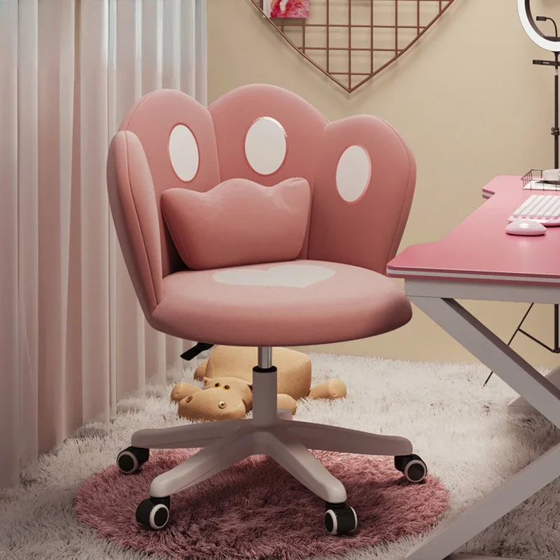 

Living Room Chair Modern Velvet Dining Chairs Ergonomic Design Pink Makeup Stool with Backrest Home Furniture Leisure Small Sofa