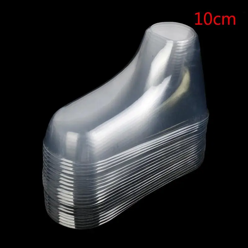10pcs Plastic Transparent Foot Model Sock Molds Paste Extrusion Display Gift Shoe Packaging 8/10/12cm Booties Mould.