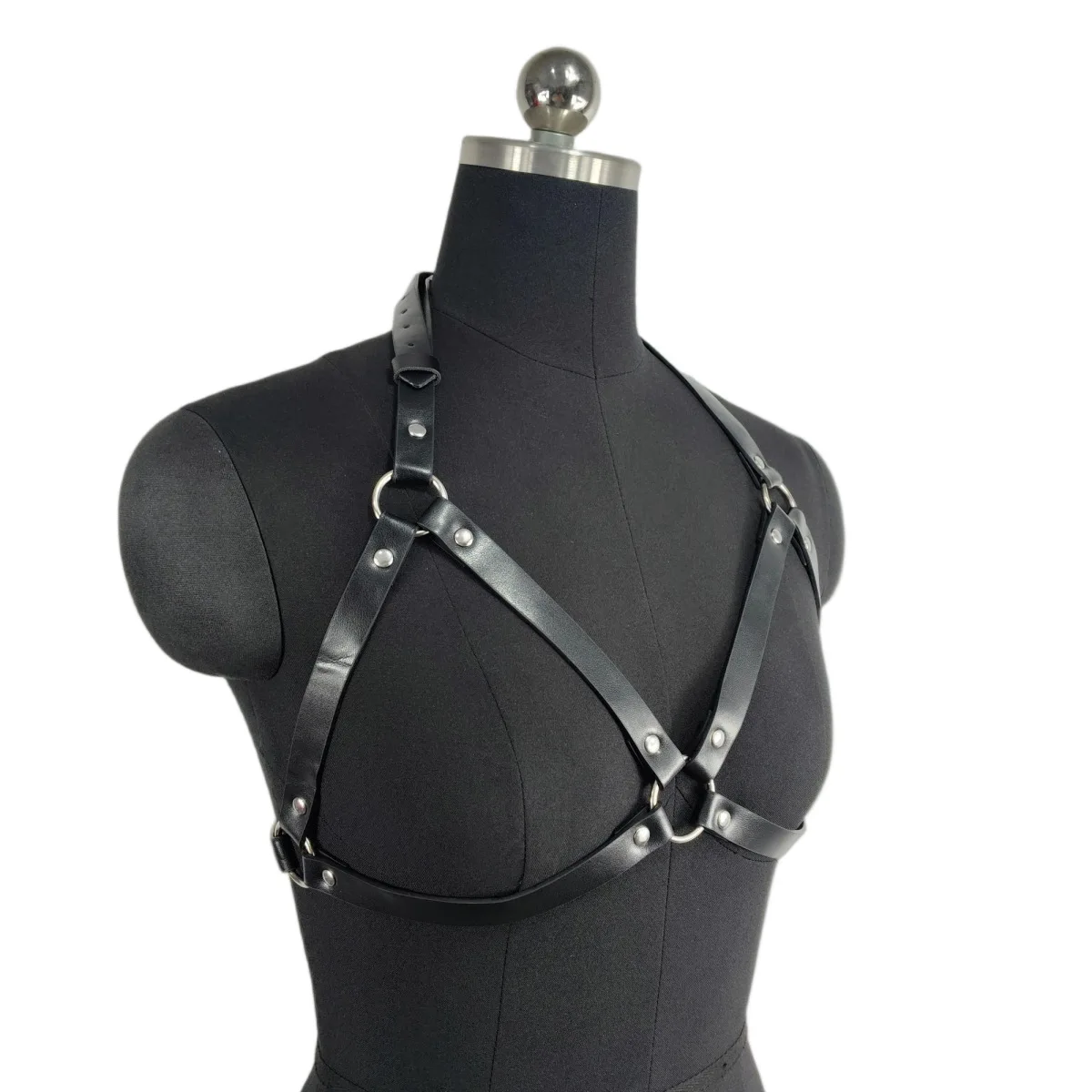 Gothic Body Cage Adult Games Harajuku Neck Harness Cage Bra Fetish Sexy Body Harness Lingerie Adjustable Bondage Harness Belt