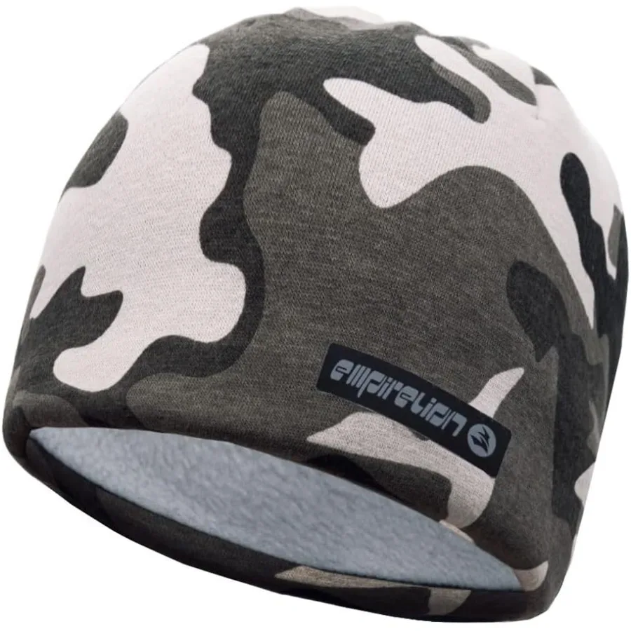 

EMPIRELION Softshell, зимние шапки-бини на флисовой подкладке, 9-дюймовая кепка с черепом для бега, термотактическая кепка для часов для мужчин и женщин