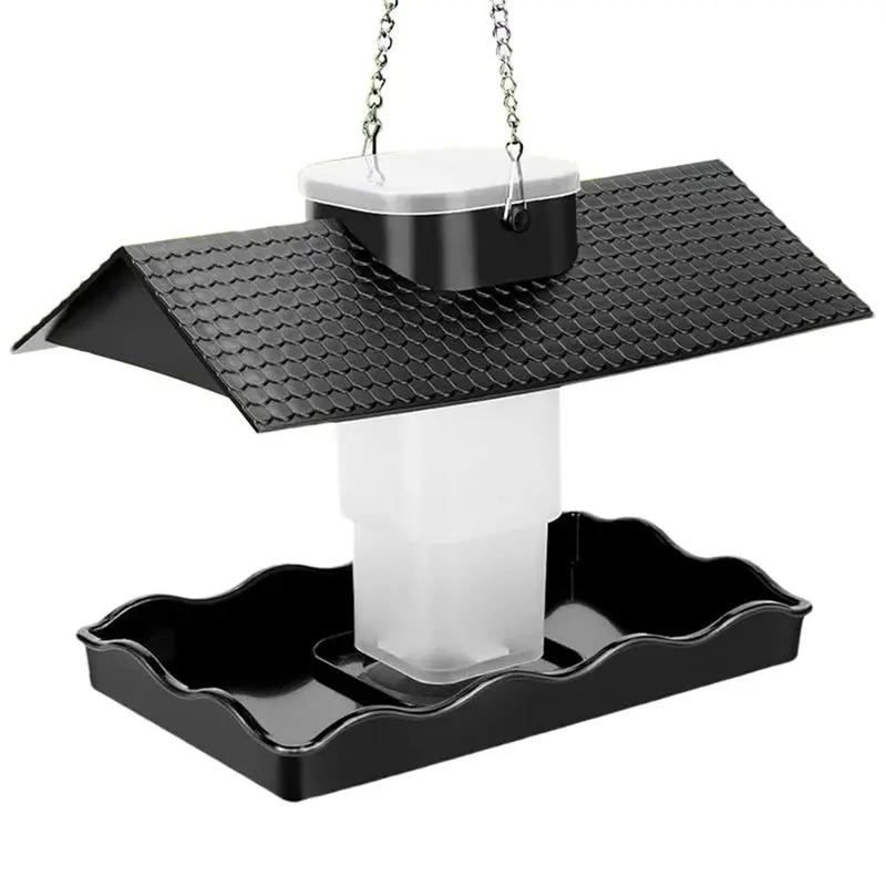 B03C-Outdoor Indoor Bird Feeder Large Capacity Bird Feeder Garden Patio Decor Retractable Bird Feeder