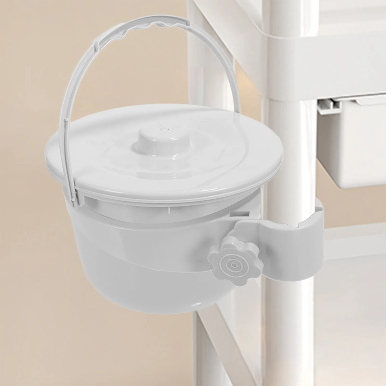 Salon Cart Hanging Trash Basket for Eyelash Extensions Tattooing Kitchen Use Heavy Duty Garbage Bin Storage Container Easy