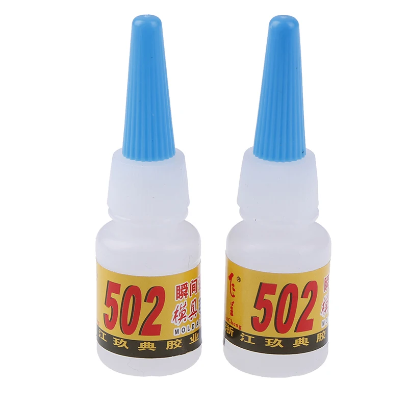 Super Glue Quick-drying Cyanoacrylate Adhesive Strong Bond Fast Crafts Repair 502