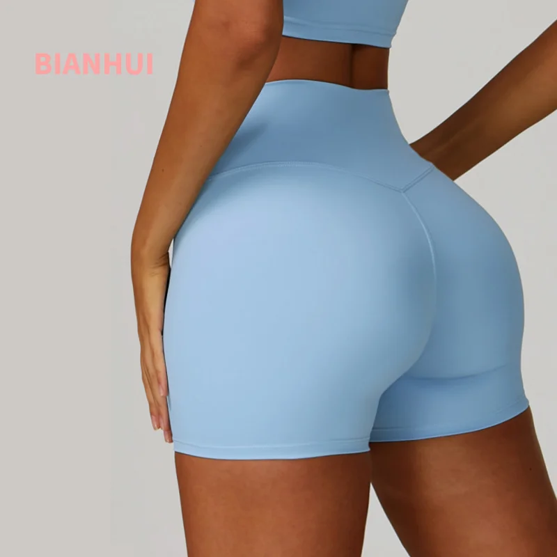 

BIANHUI Sportswear Woman Gym Yoga Shorts Tight High-Waist Quick-Dry Outdoor Sports Shorts Women Casual Running Fitness Wear