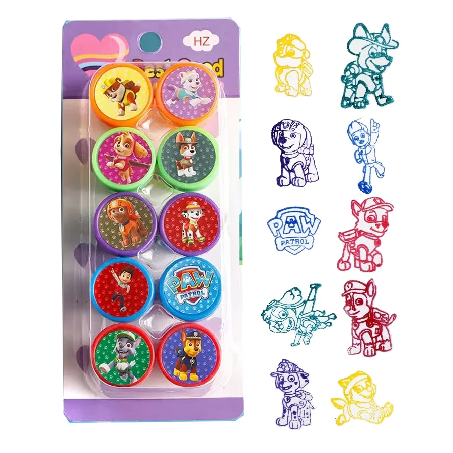 الكرتون باو باترول متعة هدايا حفلة عيد ميلاد هدايا الحفلات صفعة سوار ختم شارة ملصقات عيد الميلاد تخزين الحشو الديكور #2