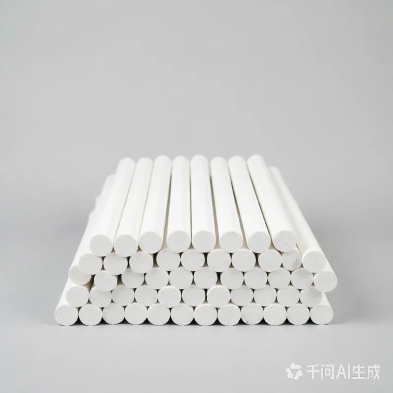 White PTFE Solid Rod 25/50cm Length, Non-Toxic Teflon Bar, Environment-Friendly Plastic for DIY Machining