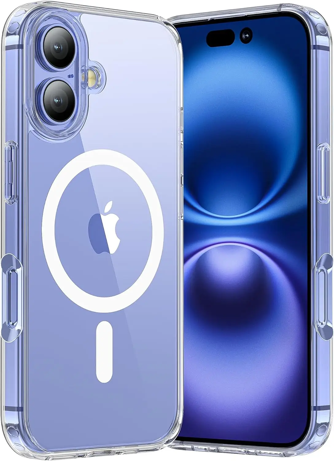 Transparant magnetisch hoesje voor iPhone 17 16 Pro Max 15 14 Plus Draadloos opladen Cover 13 12 Mini 17 Air Magsafe beschermhoes