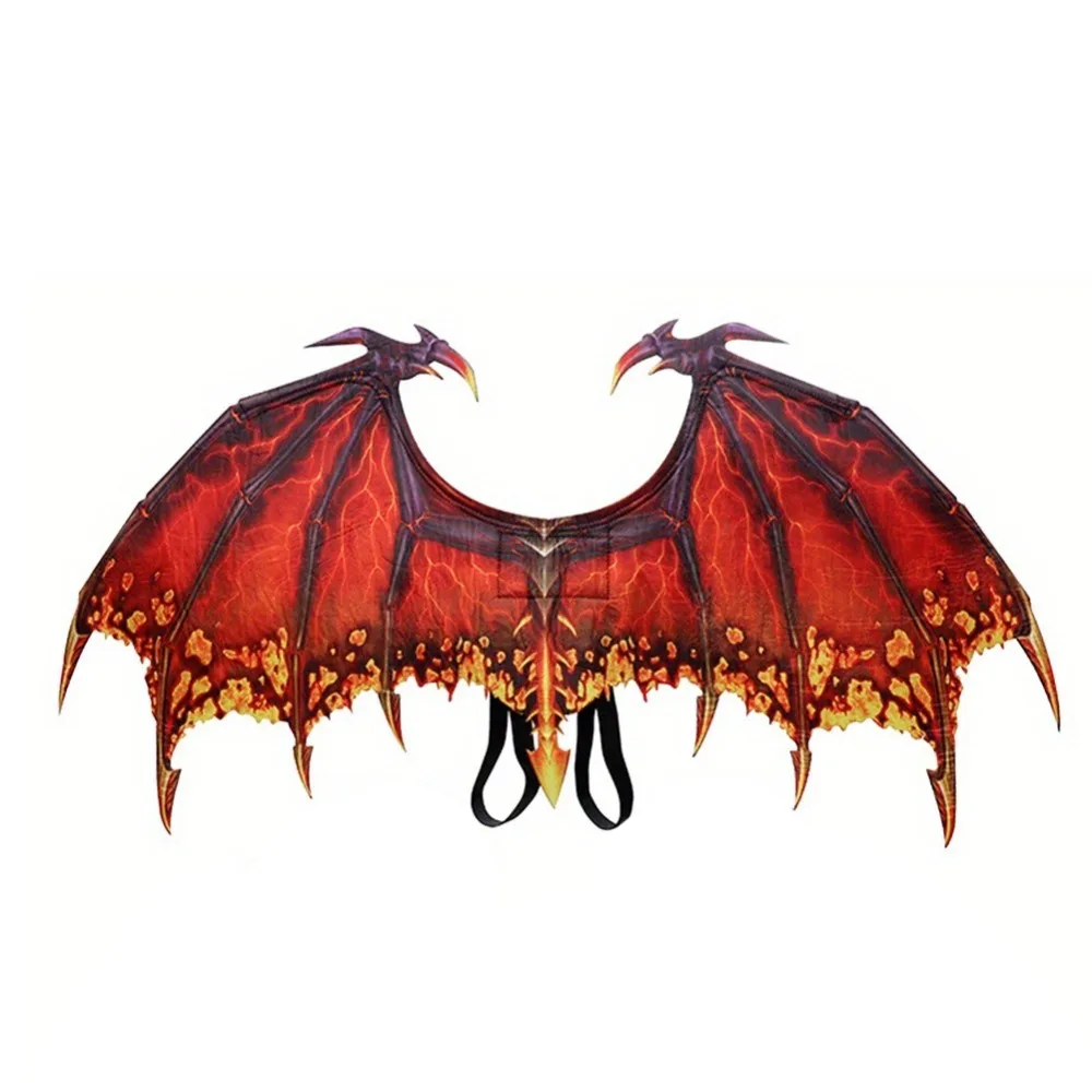 

Foldable Halloween Dragon Wing Elastic Band Non-woven Fabric Masquerade Dragon Wing Universal Unisex Cosplay Wing Costume