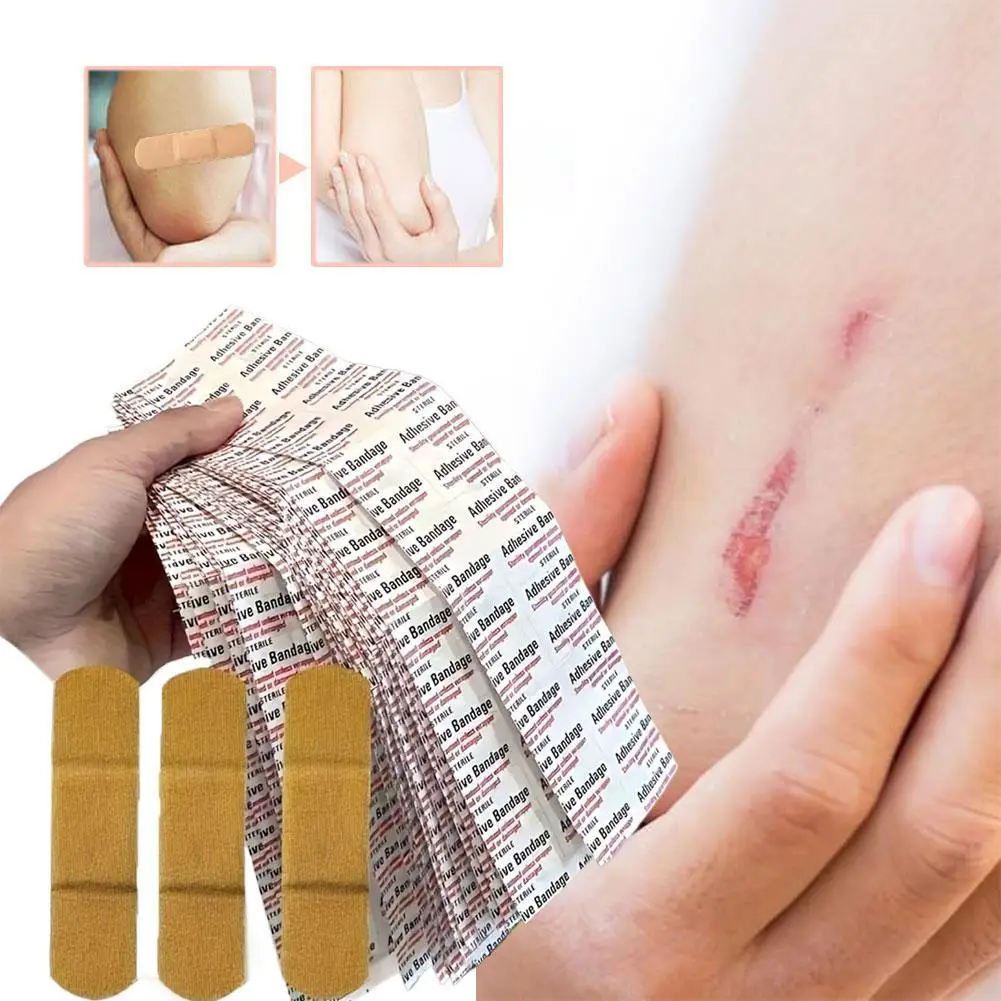 

Non-woven Hemostatic Bandage Wound Plaster Band Aid Adhesive Bandage Protective Sticker Outdoor Home First Aid ﻿
