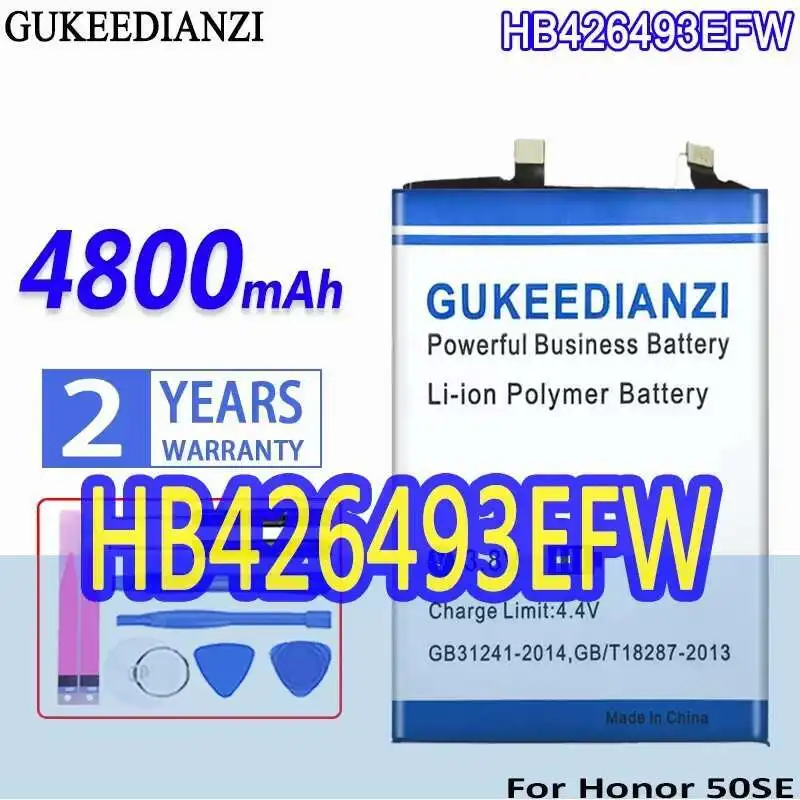 

Stable For Huawei Honor 50SE Long-Lasting Performance 4800Mah HB426493EFW Mobile Phone Battery