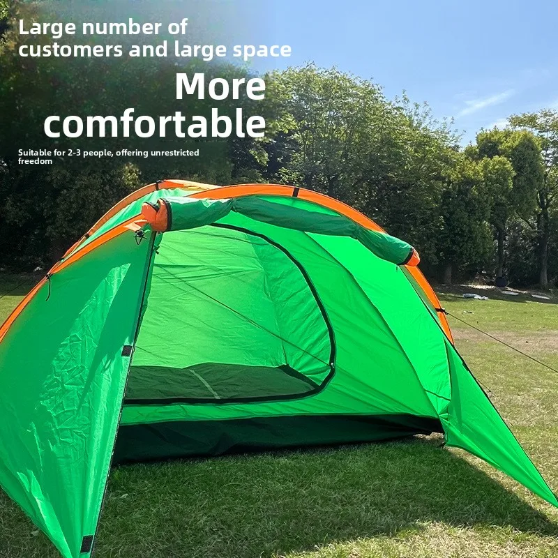 Outdoor camping tent automatic quick-opening portable one-room and one-living room foldable picnic windproof and rainproof tent