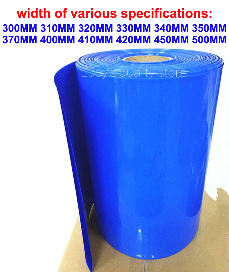 

1kg Variety of specifications width battery pack PVC heat shrinkable film casing 18650 lithium battery shrink insulation cover