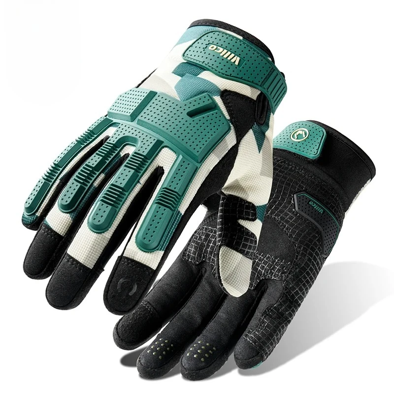 

Mountain Bike Gloves Full Finger Safety Protection Motocross Racing Gloves Touch Screen Moto Guantes