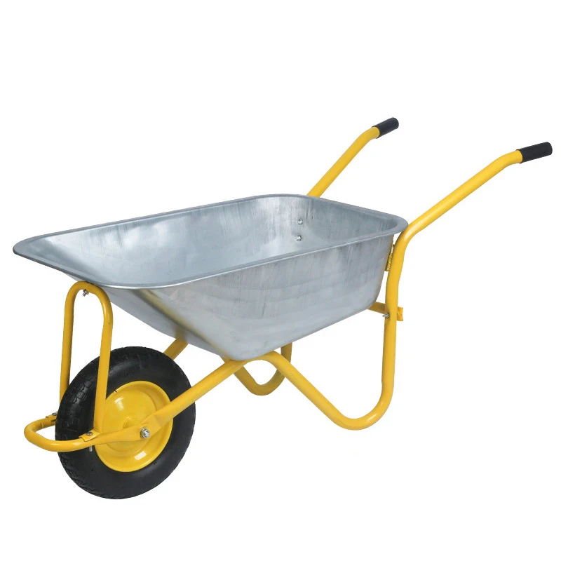 

Hot Sale Metal Wheelbarrow With Pneumatic Wheels For Garden And Construction Use Building Equipment For Farm Tools