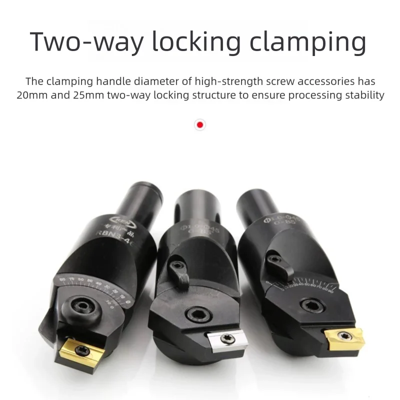 CNC Multi Functional Adjustable Chamfering Tool Holder APMT1604 ADNT1603 Cutter Arbor Straight Shank 0-90 Degrees