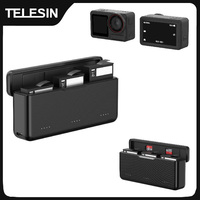 TELESIN 18W PD Fast Charger For DJI OSMO Action 6 5pro OSMO 360 TF Card 3 Slots Battery Pocket Charging Storage Box