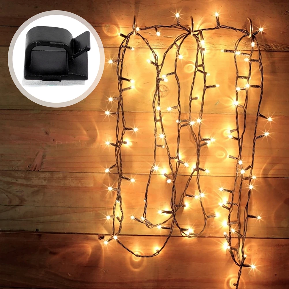 

25 Pcs Wire Fixer Self-adhesive Cable Clips Cord Organizer Management Square Home Plastic Household Fixation Clamp Office
